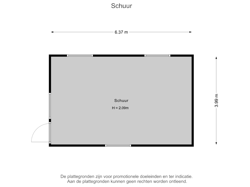 Bekijk plattegrond van Schuur 2 van Moleneind 84