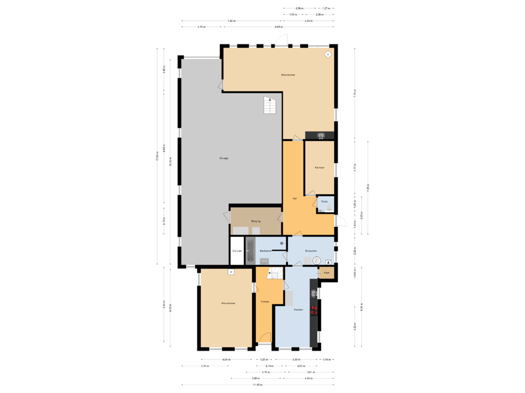 Bekijk plattegrond van Begane grond van Aengwirderweg 137