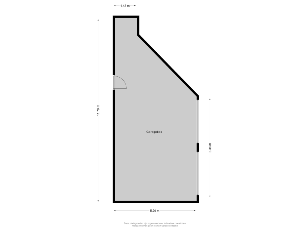 Bekijk plattegrond van Garage van Koninginneweg 17-B