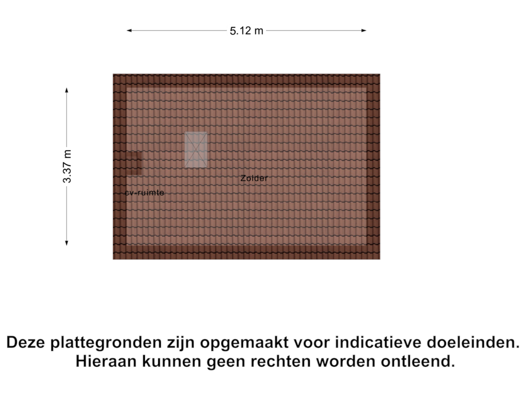 Bekijk plattegrond van Zolder van Vuurdoorn 43