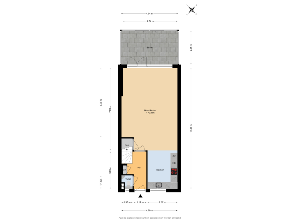 Bekijk plattegrond van Begane grond van Vivaldi 13