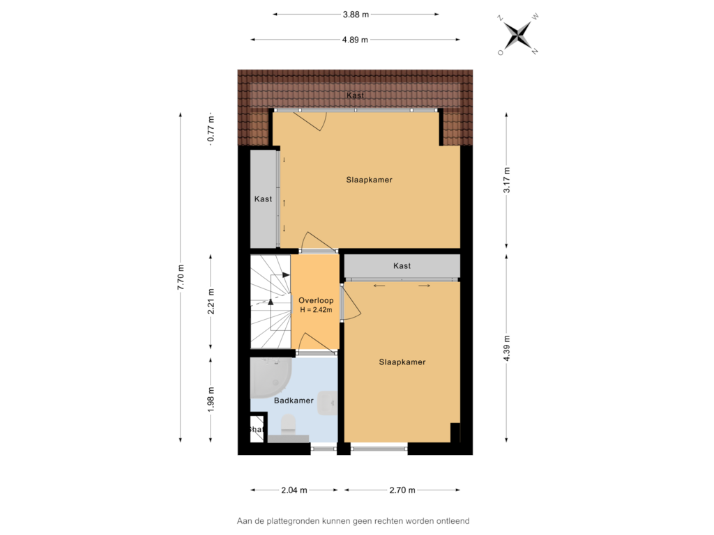 Bekijk plattegrond van 1e verdieping van Vivaldi 13