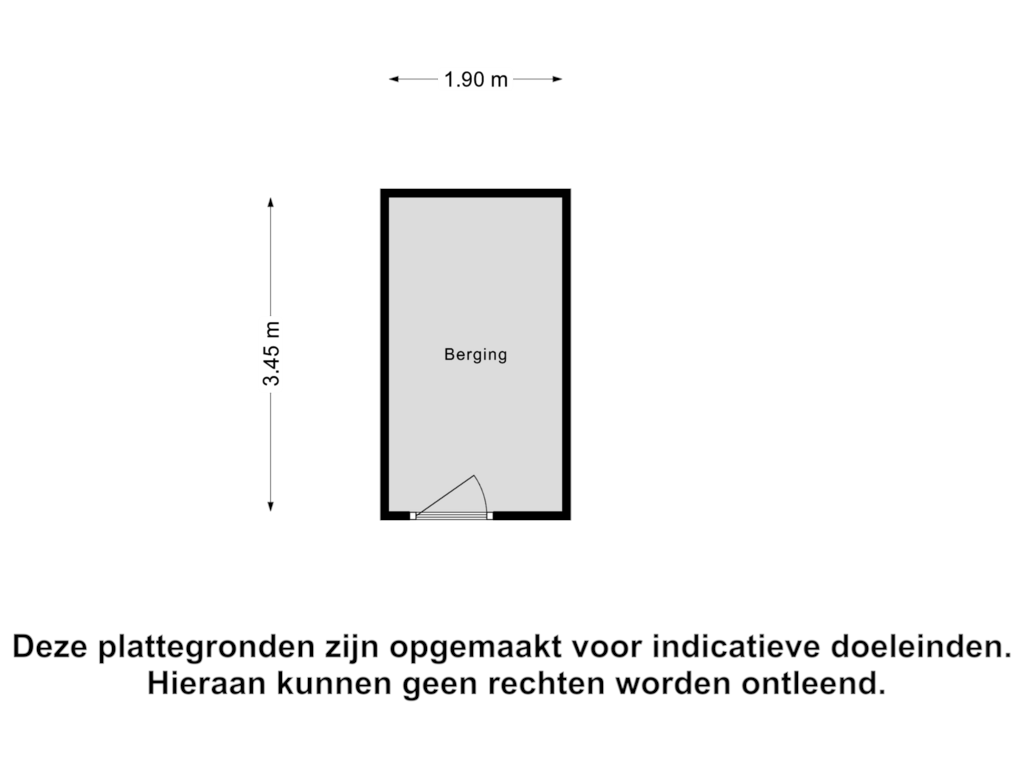 View floorplan of Berging of Uitstraat 13