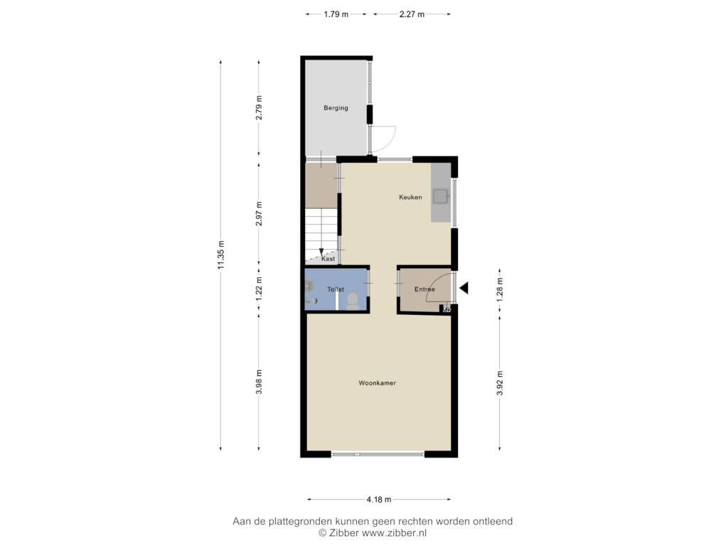 Bekijk plattegrond van Begane grond van 's-Gravenzandseweg 76