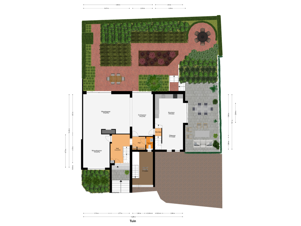 Bekijk plattegrond van Tuin van Herkenberg 16