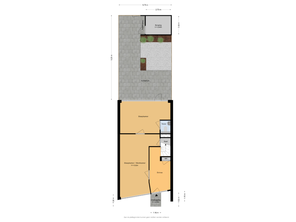 Bekijk plattegrond van Situatie van Reling 233