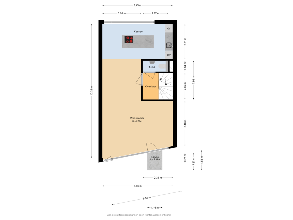 Bekijk plattegrond van 1e verdieping van Reling 233