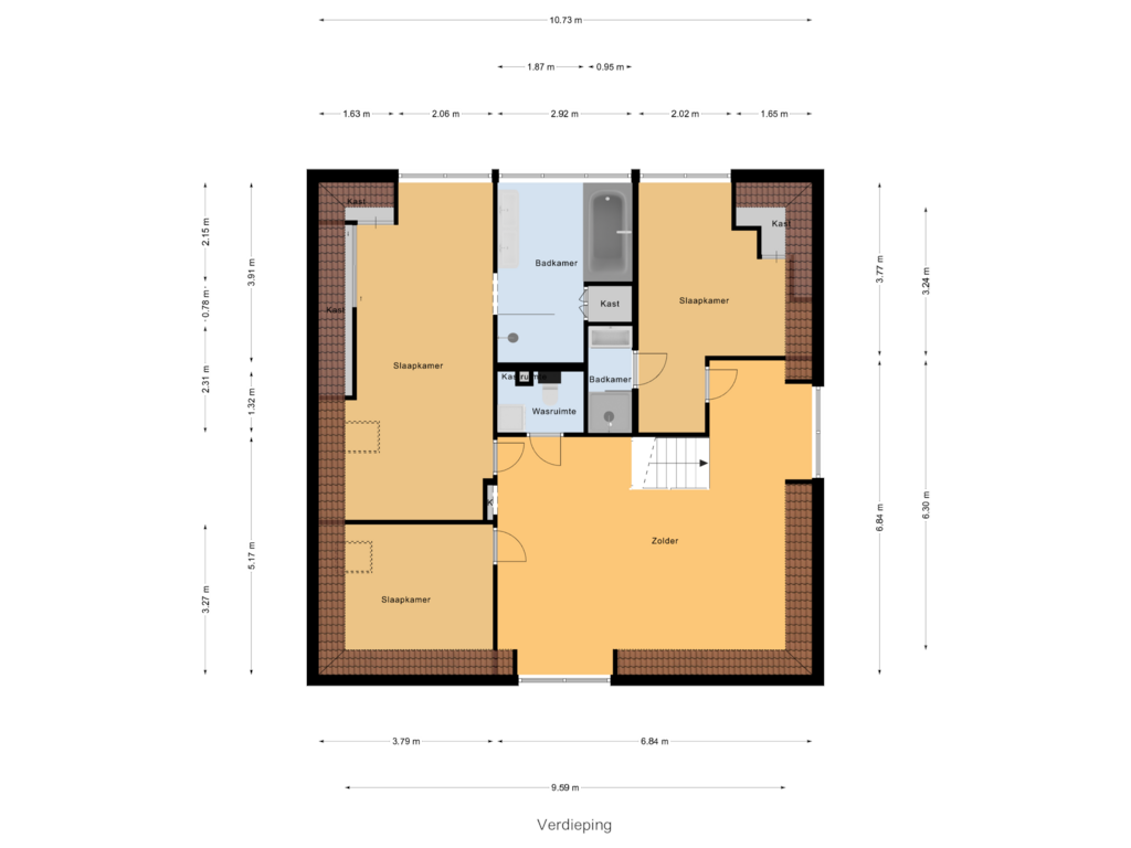 Bekijk plattegrond van Verdieping van 's-Gravenweg 92