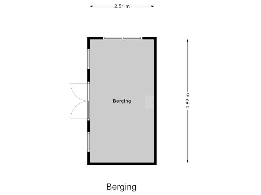 Bekijk plattegrond van Berging van 's-Gravenweg 92