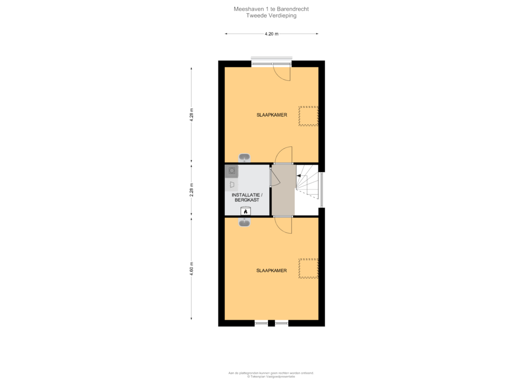 View floorplan of Tweede Verdieping of Meeshaven 1