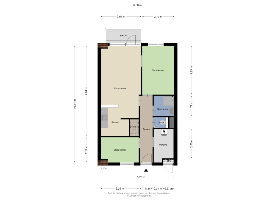 Bekijk plattegrond van Begane Grond van de Swaenenborgh 71