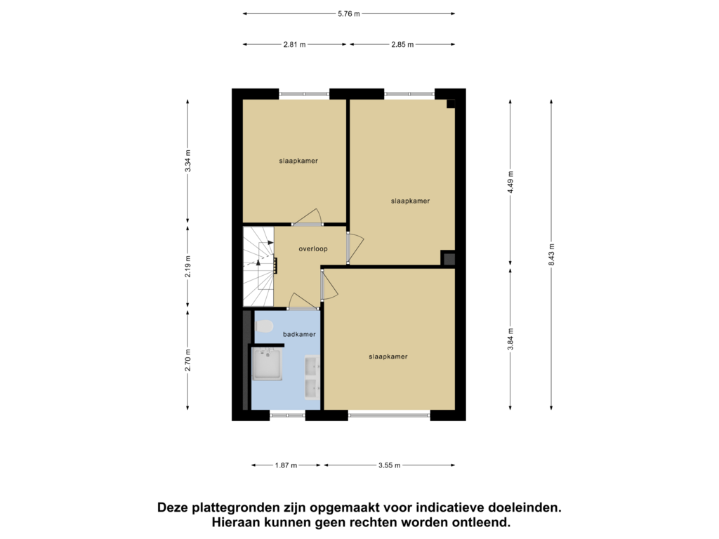 View floorplan of Eerste Verdieping of Lepelaar 20