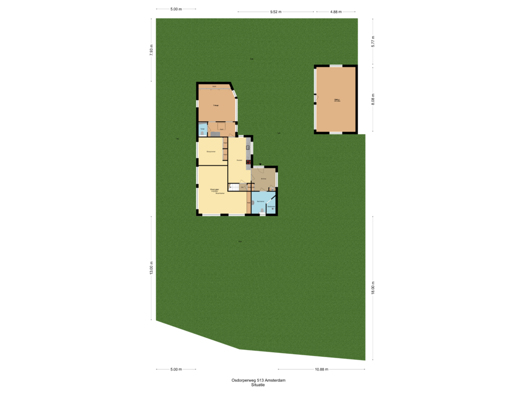 Bekijk plattegrond van Situatie van Osdorperweg 513