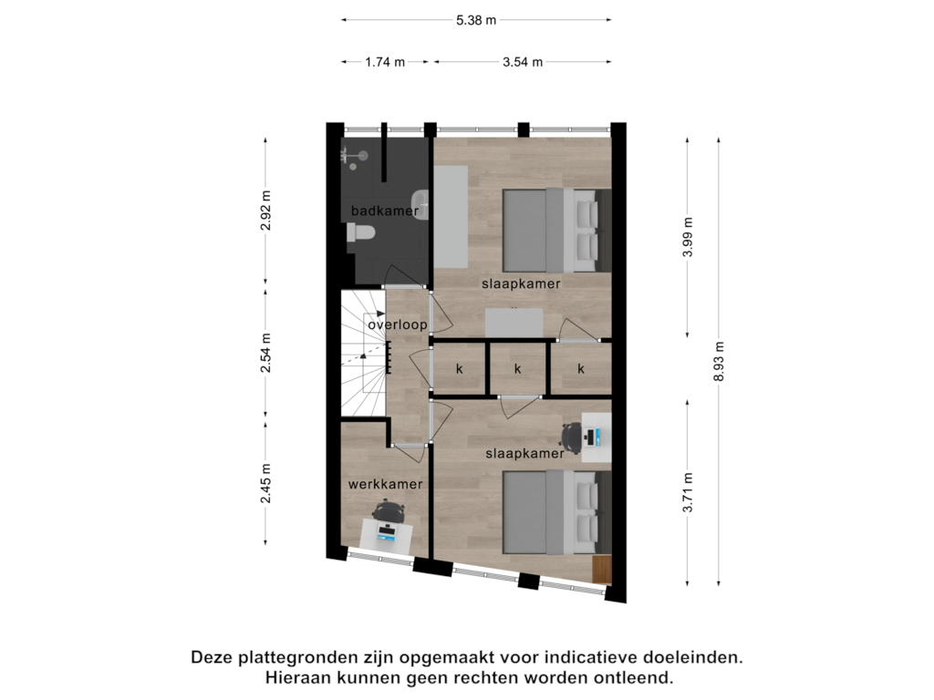 Bekijk plattegrond van 1e verdieping van Beddewijkstraat 11