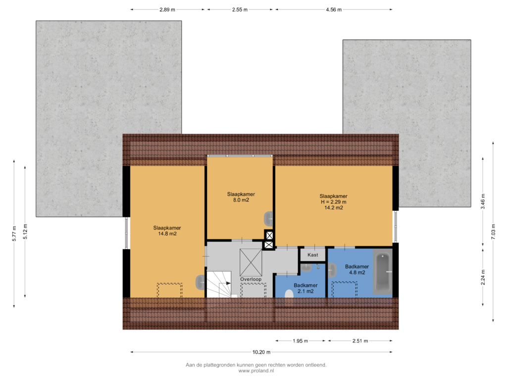 View floorplan of 1e Verdieping of Hoofdweg 126