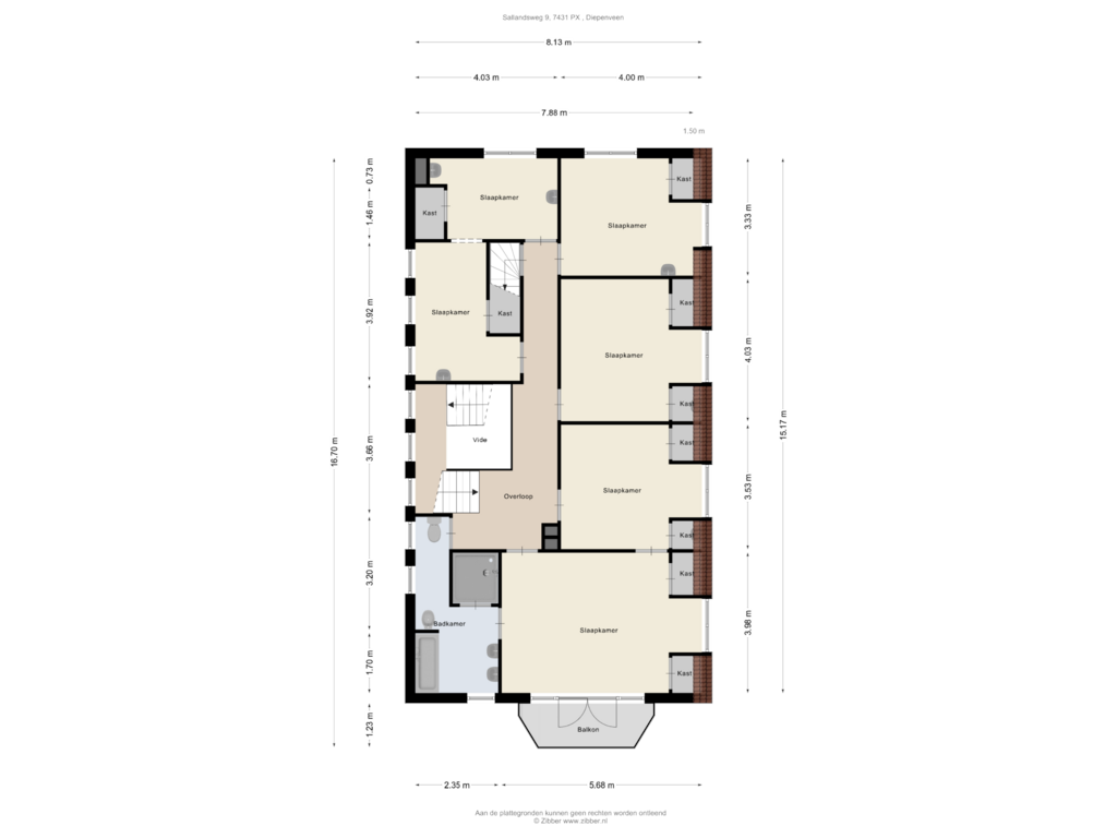 Bekijk plattegrond van Eerste Verdieping van Sallandsweg 9