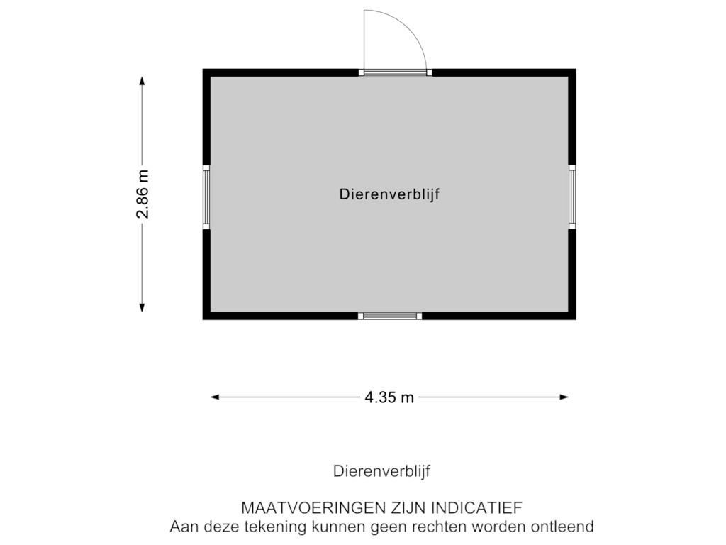 Bekijk plattegrond van Dierenverblijf van Oudendijk 143