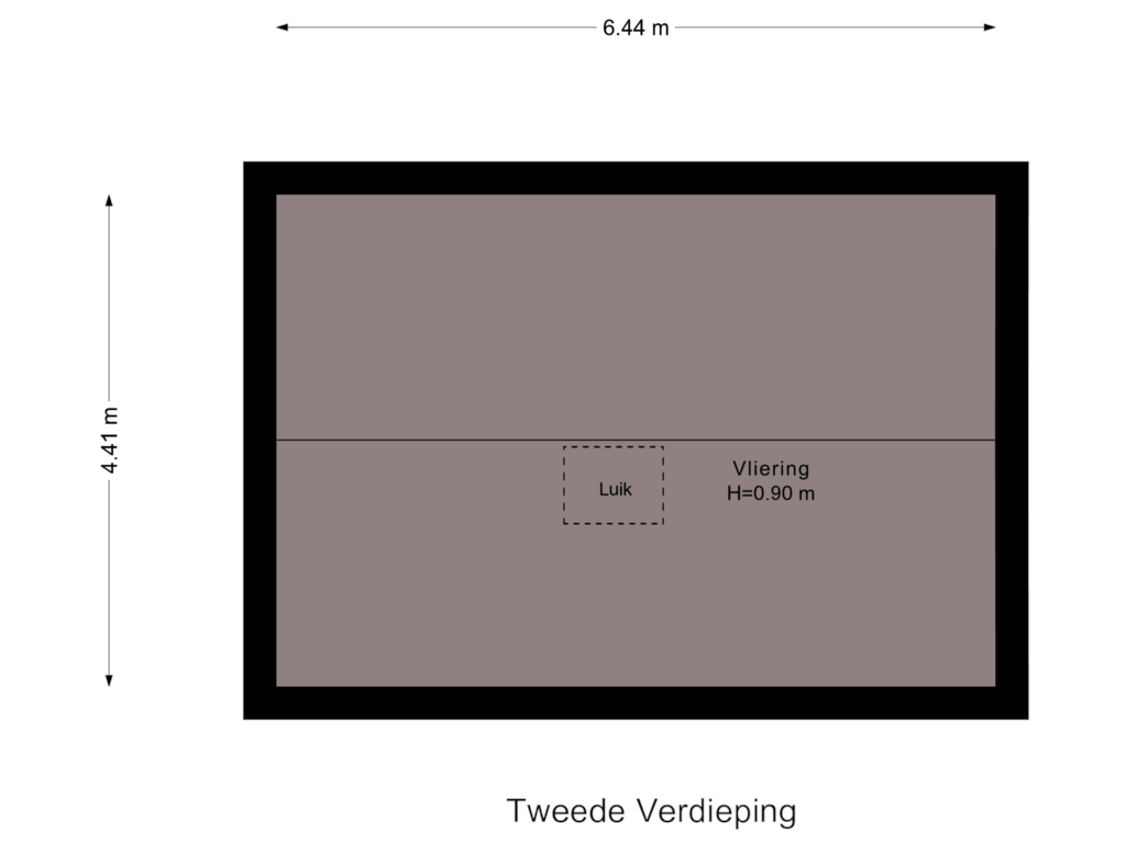 Bekijk plattegrond van Tweede Verdieping van Utrechtsestraatweg 48