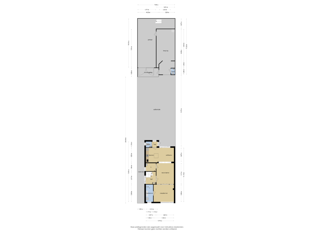 Bekijk plattegrond van Begane grond van Zandstraat 72