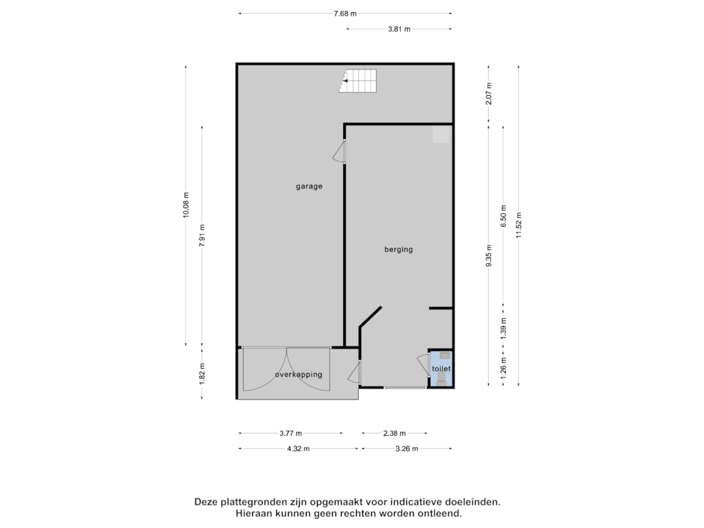 Bekijk plattegrond van Berging van Zandstraat 72