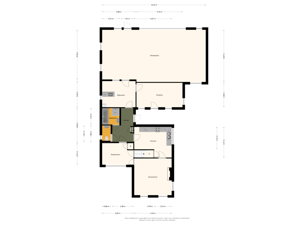 Bekijk plattegrond van Begane Grond van Buorren 53