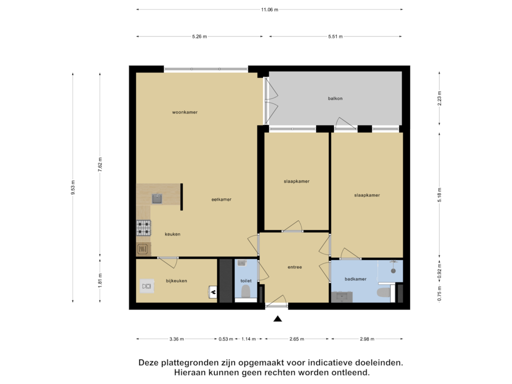 View floorplan of Appartement of Don Boscostraat 130