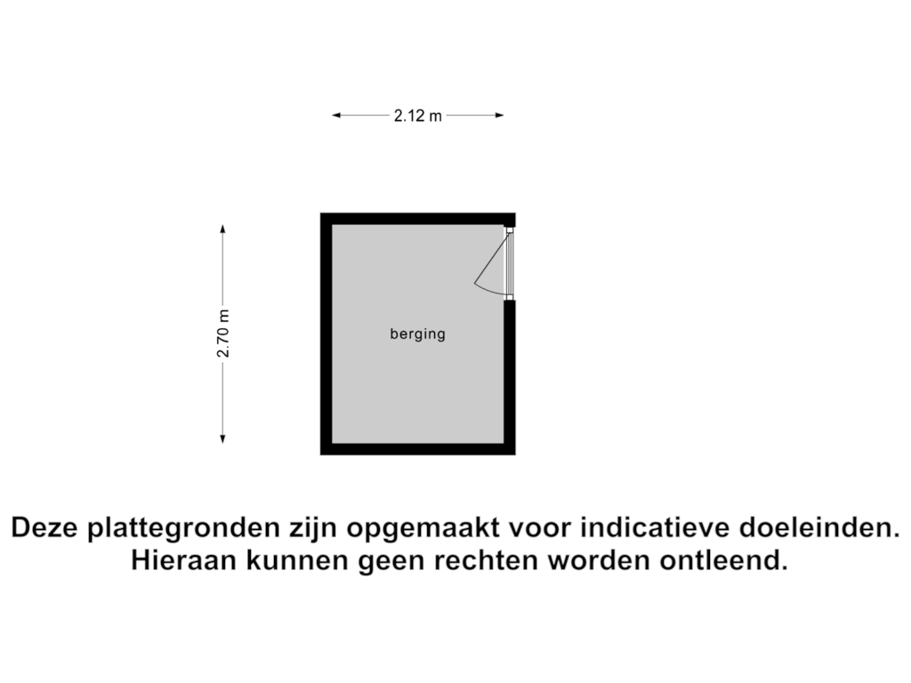 View floorplan of Berging of Don Boscostraat 130