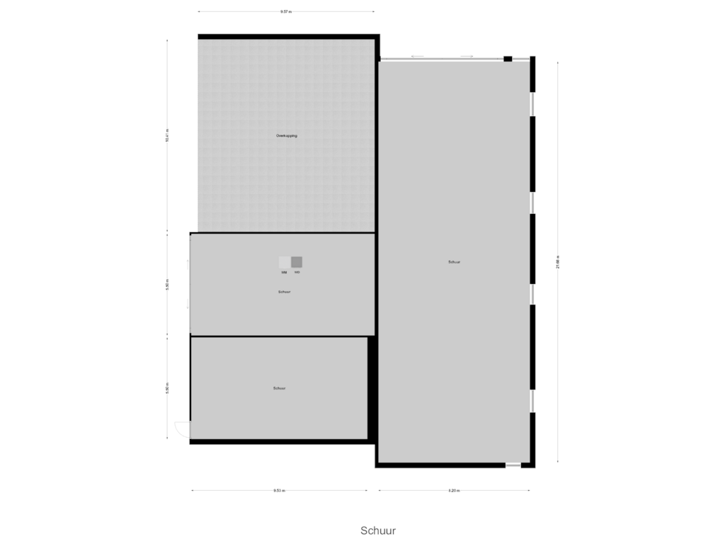 Bekijk plattegrond van Schuur van Graaf Reinaldweg 1