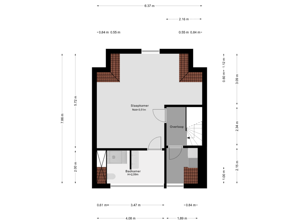 Bekijk plattegrond van 2e Verdieping van Aegidiusstraat 161