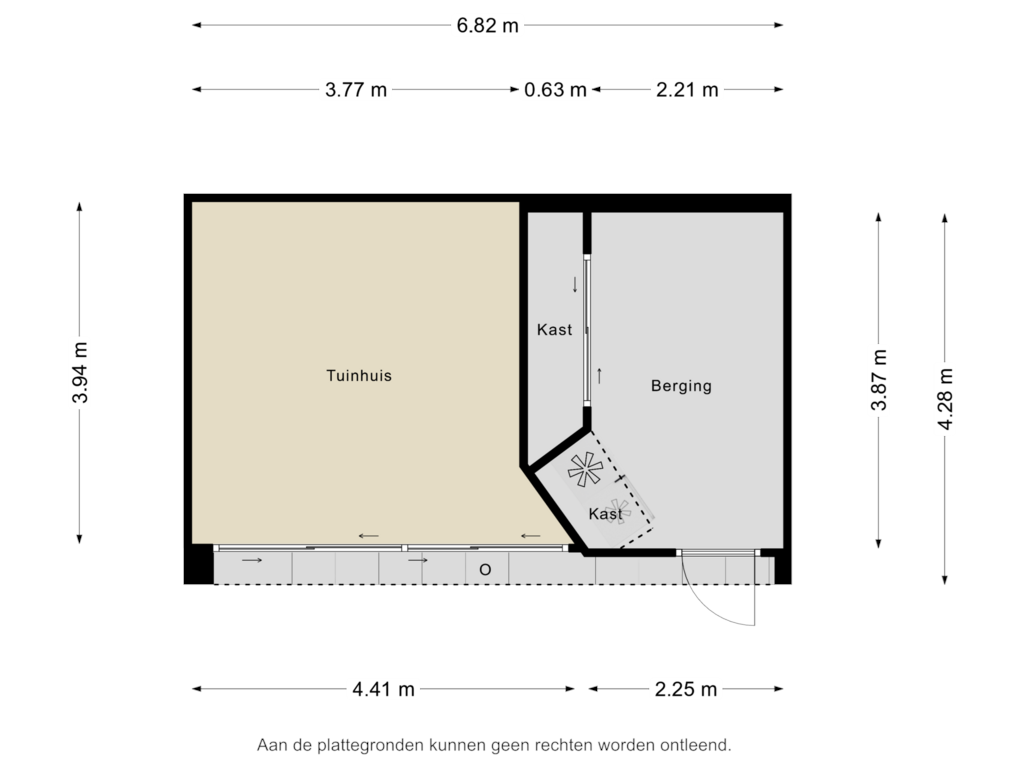 Bekijk plattegrond van Berging van Derde Broekdijk 10