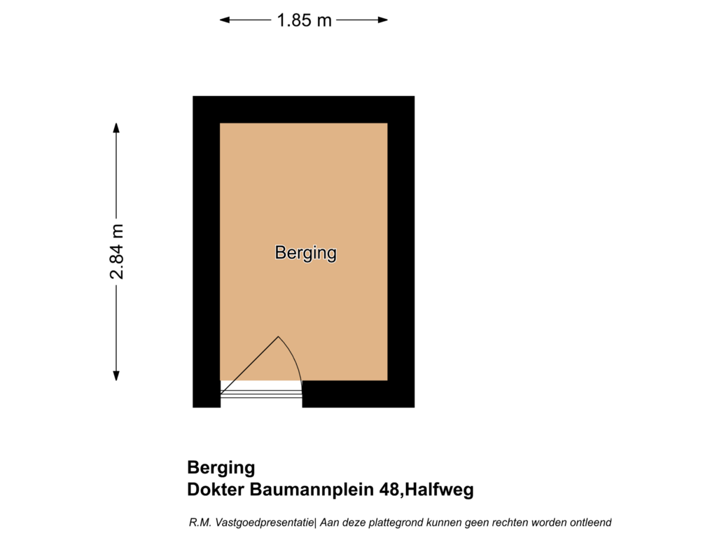 Bekijk plattegrond van Berging van Dokter Baumannplein 48