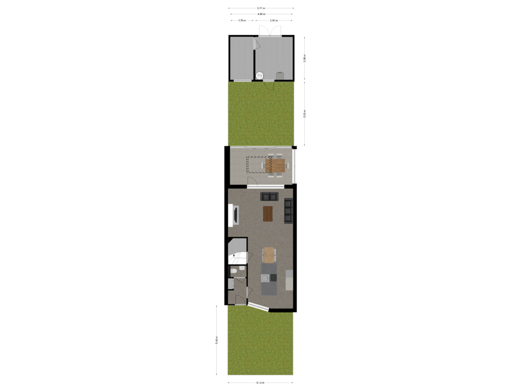 View floorplan of Situatie of Lombardijenlaan 361