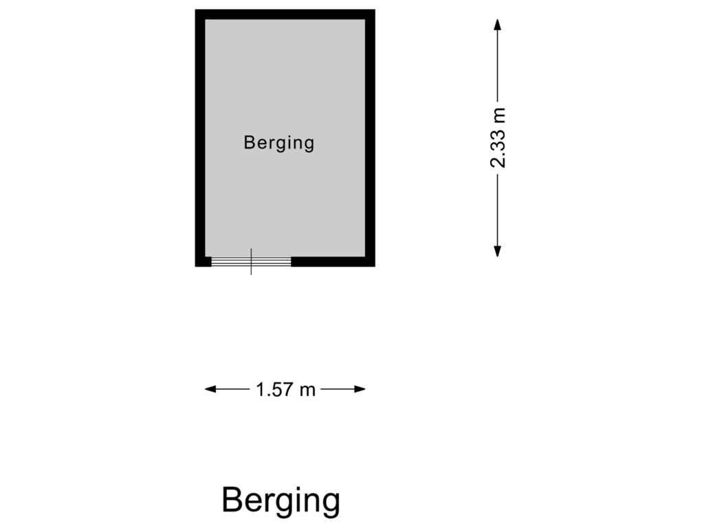 View floorplan of Berging of Zeemanstraat 106