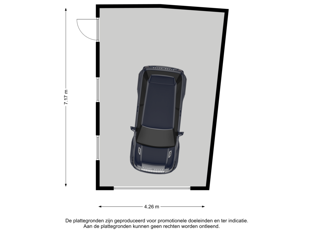 View floorplan of Garage of Veenblok 9