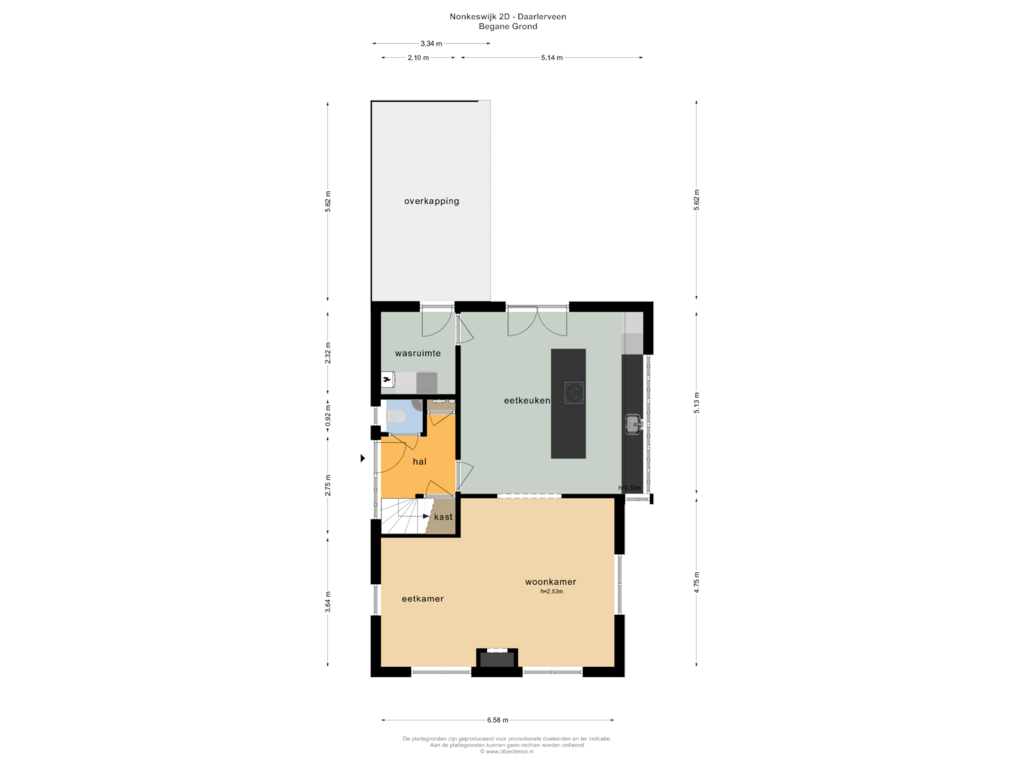 Bekijk plattegrond van Begane Grond van Nonkeswijk 2-D