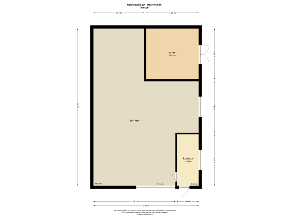 Bekijk plattegrond van Garage van Nonkeswijk 2-D