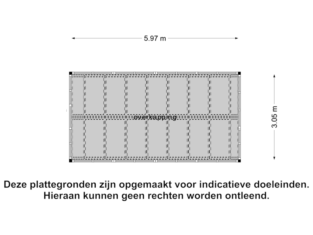 View floorplan of Overkapping 1 of 's-Gravenweg 131