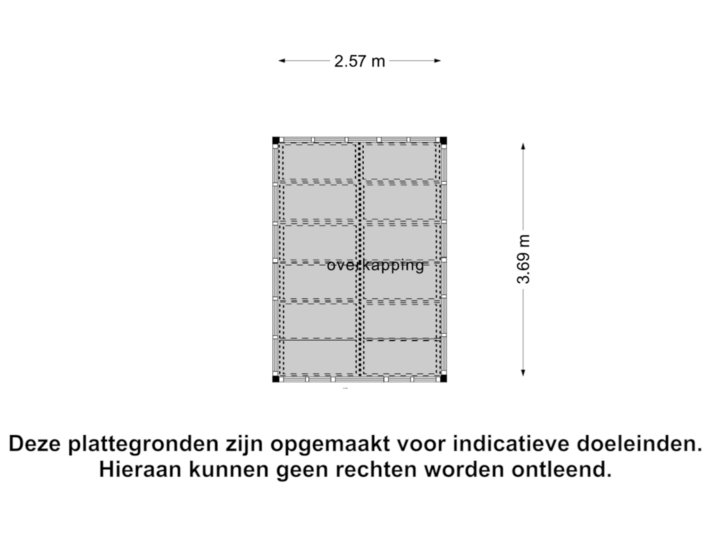 View floorplan of Overkapping 2 of 's-Gravenweg 131