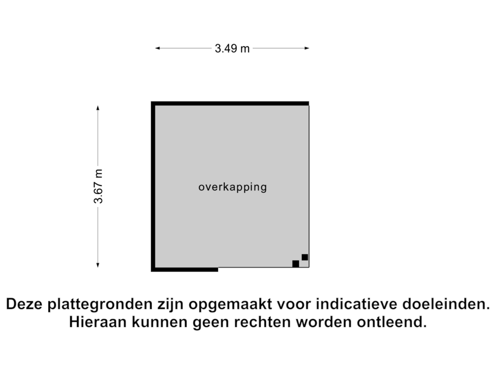 View floorplan of Overkapping 3 of 's-Gravenweg 131