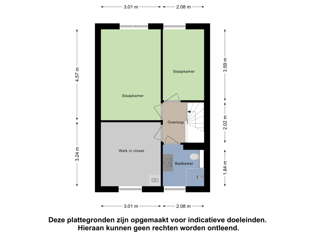 Bekijk plattegrond van Eerste Verdieping van Laurierstraat 3