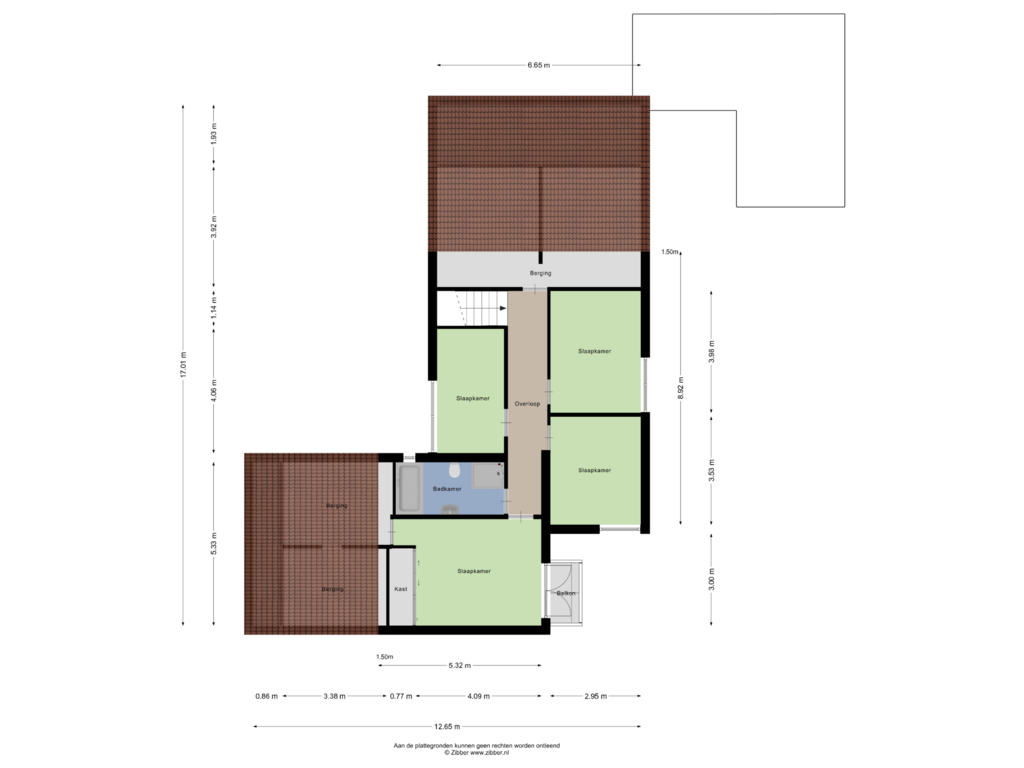 View floorplan of Eerste Verdieping of Hoogeind 37