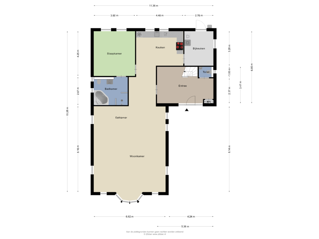 Bekijk plattegrond van Begane grond van Kokswijk 3