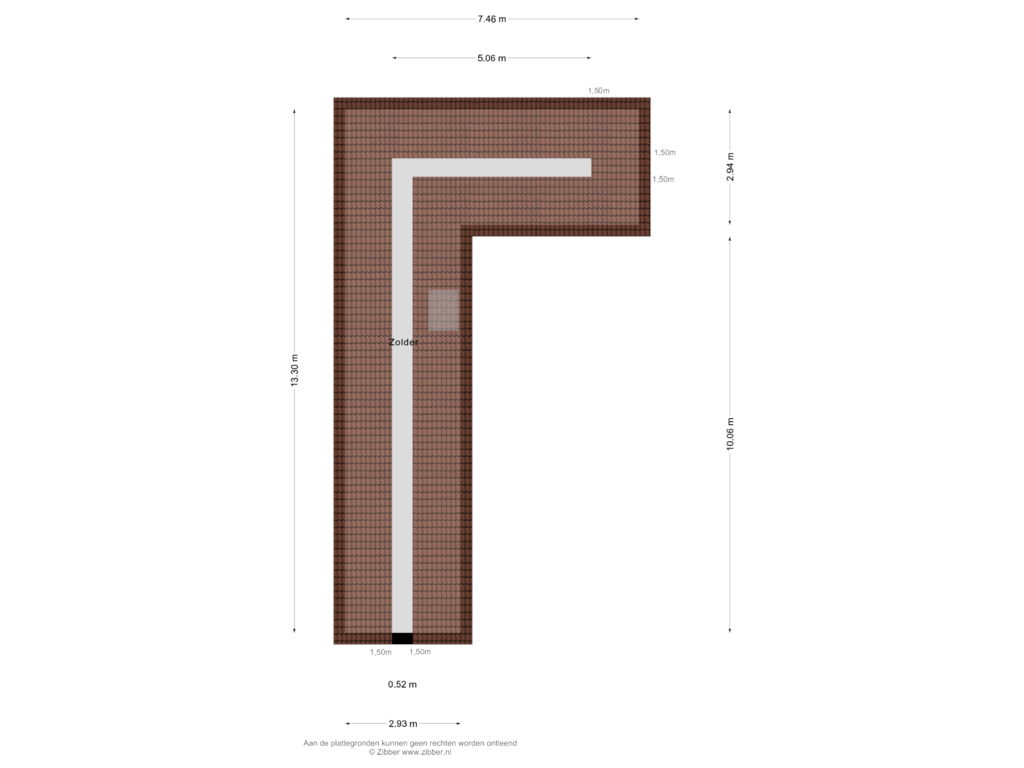 Bekijk plattegrond van Zolder van Kokswijk 3