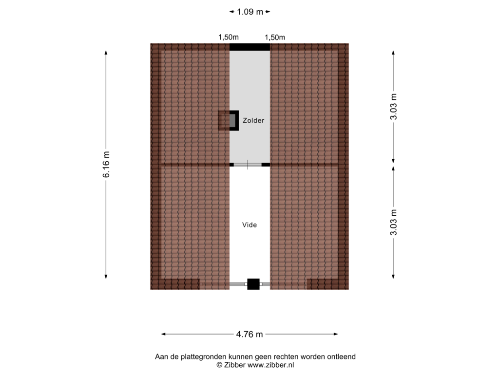 Bekijk plattegrond van Zolder van Vestdijklaan 346