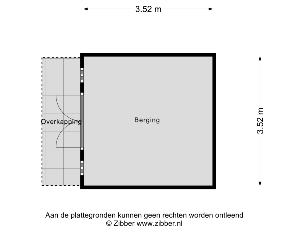 Bekijk plattegrond van Berging van Vestdijklaan 346