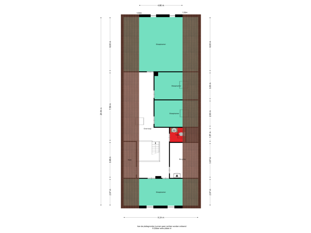 Bekijk plattegrond van Eerste Verdieping van Schouwstraat 3