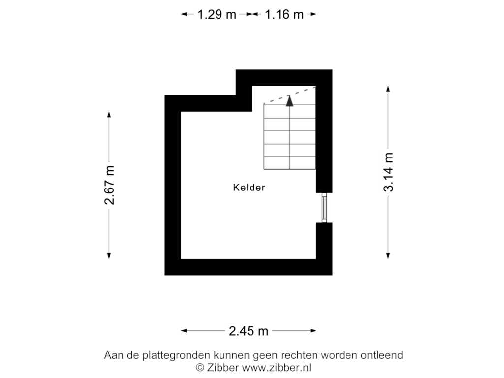 Bekijk plattegrond van Kelder van Schouwstraat 3