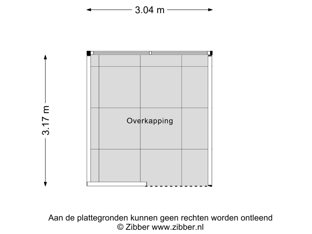 Bekijk plattegrond van Overkapping van Schouwstraat 3