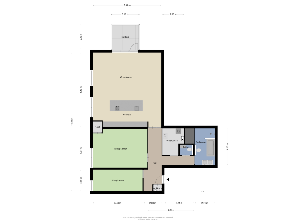 Bekijk plattegrond van Appartement van De Bosuil 38