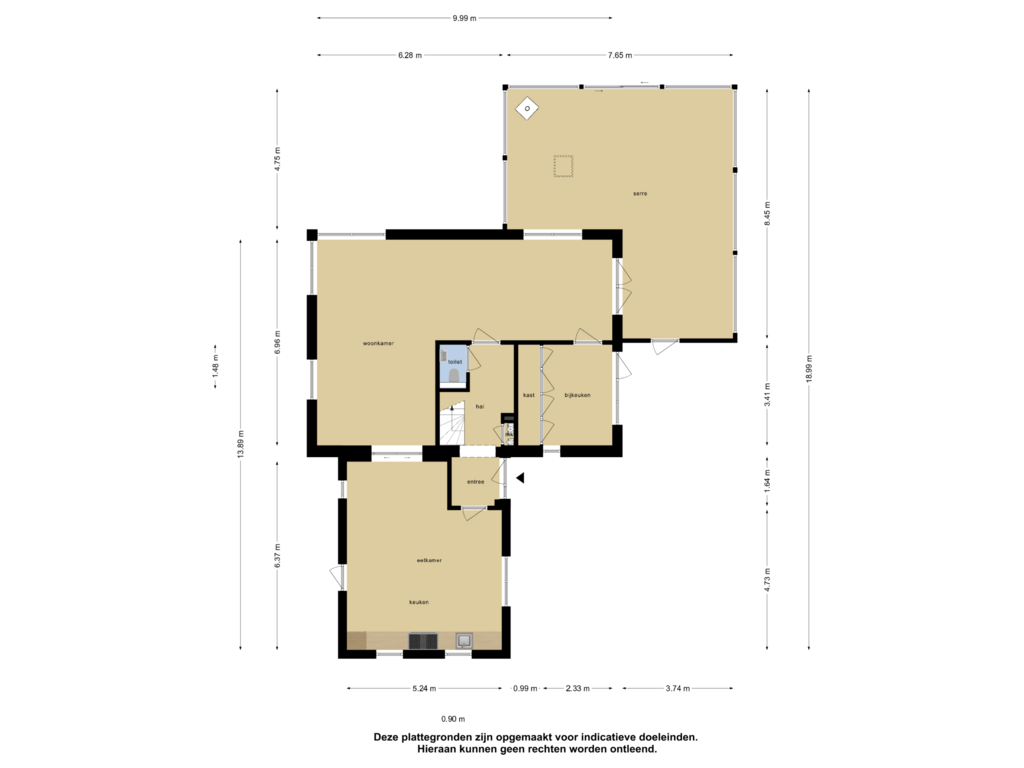 Bekijk plattegrond van Begane Grond van Tasveld 26-C